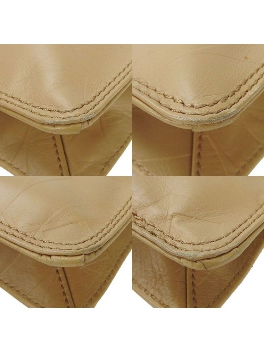 Chanel Shoulder Bag Crossbody Cocomar Cles Leather 6 Beige - Picture 3 of 8